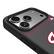 Alt View 2. Keyscaper - Washington Nationals Linen Logo iPhone Bump Case - 16 Pro Max - Black.