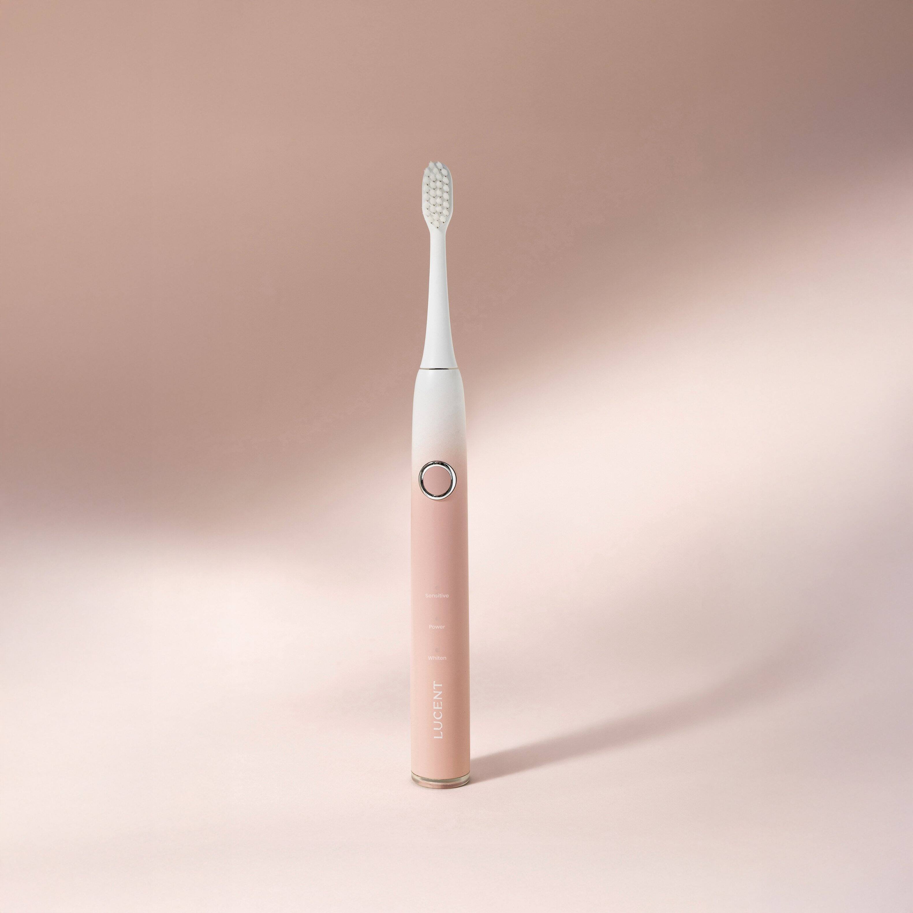 Angle. Lucent - Spark Sonic Electric Toothbrush - Pink Bliss.