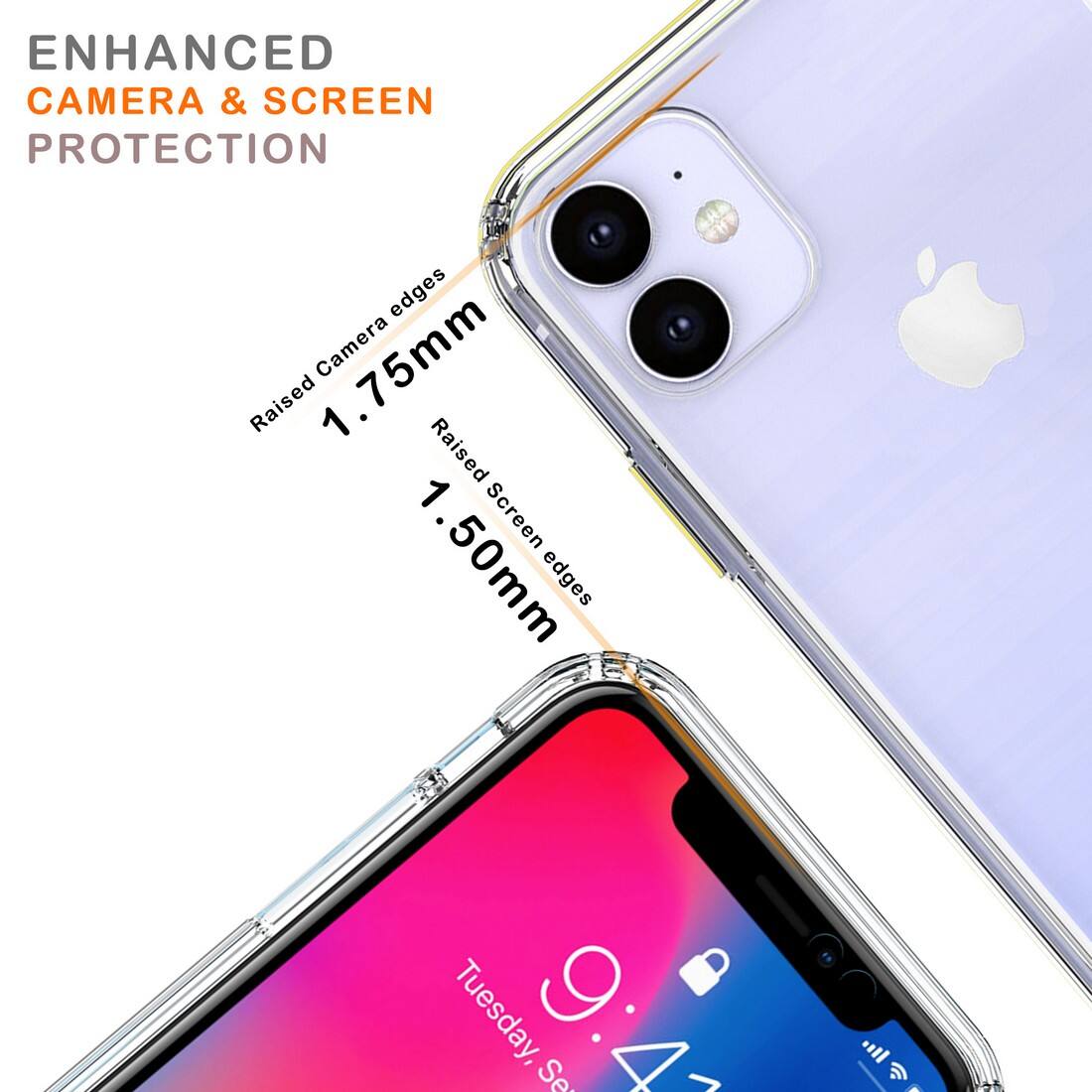 ENHANCED CAMERA & SCREEN PROTECTION

Raised Camera edges 1.75mm

Raised Screen edges 1.50mm

Tuesday, 9:42