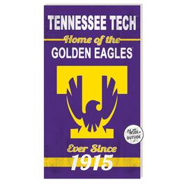 Jardine - Tennessee Tech Golden Eagles 11'' x 20'' Home Of The Sign - Purple