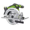 BRUSHLESS greenworks greenworks ORDLESS 6 1/2" 2-1/2" BLADE CARBIDE TEETH FOR WOOD 165mm a 5/8" Max Speed 7000/minRPM EYE AND RESPIRATORY PROTECTION NOT FOR USE IN MASONRY CONCRETE OR METAL