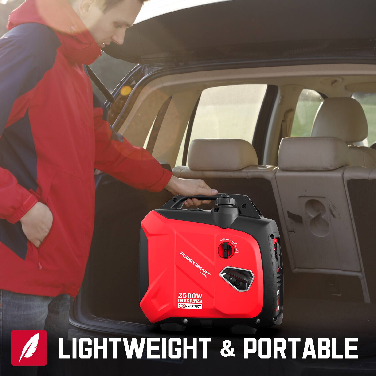 A POWER SMART SM. FU 2500W INVERTER PROTECT LIGHTWEIGHT & PORTABLE