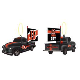 Evergreen Enterprises - Cincinnati Bengals Hangable 3" Rally Truck Two-Piece Statue Set - Multicolor