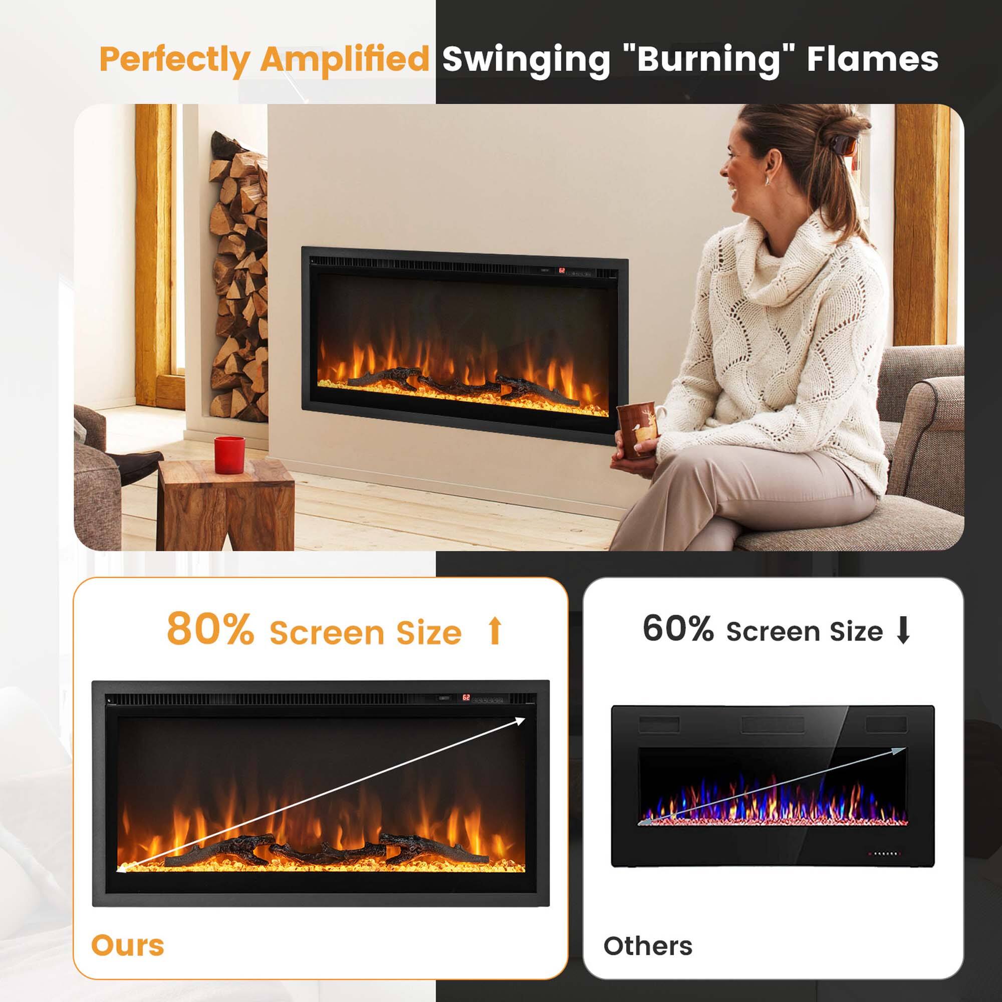 Perfectly Amplified Swinging "Burning" Flames

80% Screen Size

60% Screen Size

Ours

Others