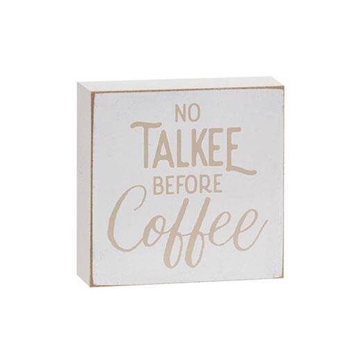 NO TALK BEFORE COFFEE