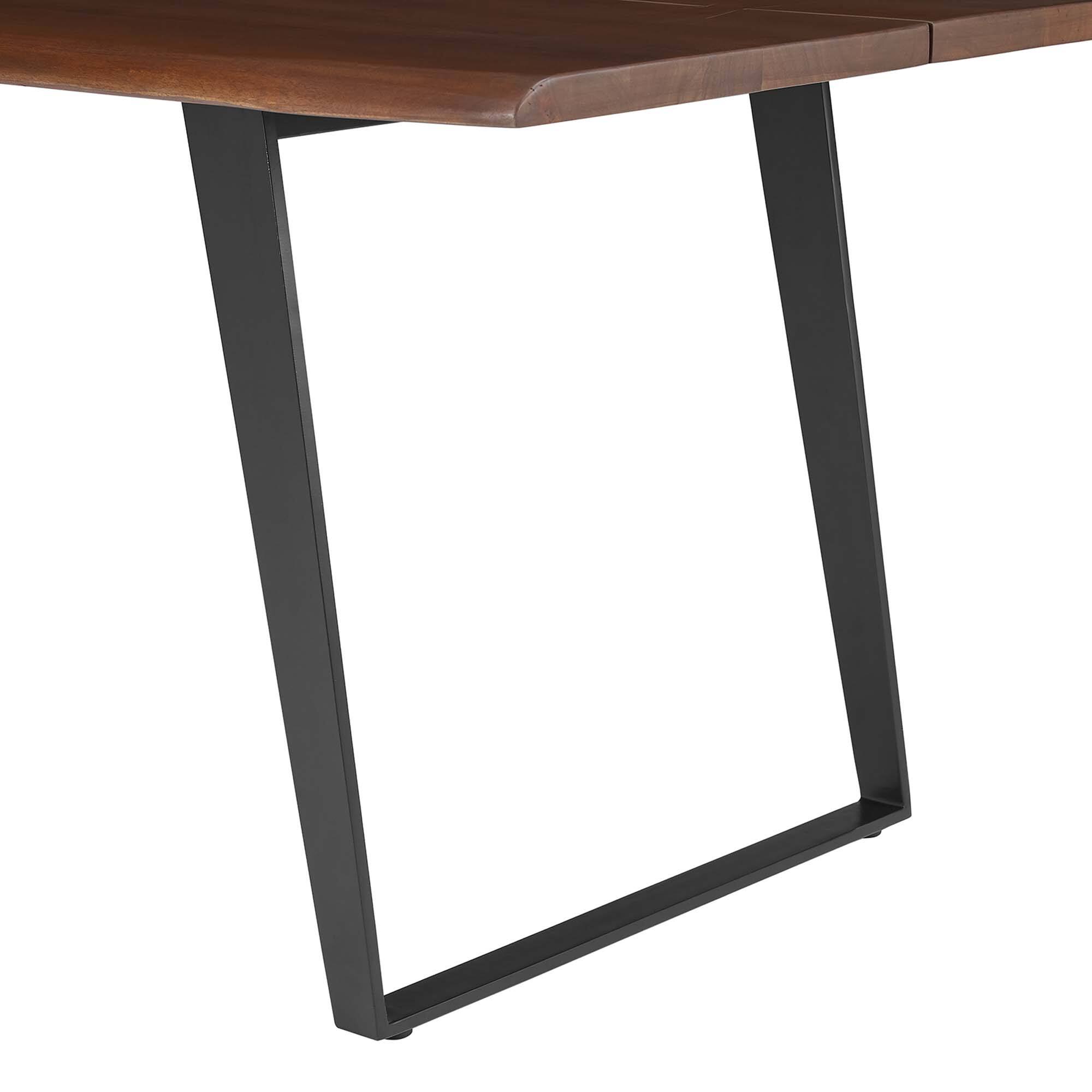 Alt View 6. Modway - Viggo 74" Live Edge Acacia Wood Dining Table by Modway - Black Walnut.