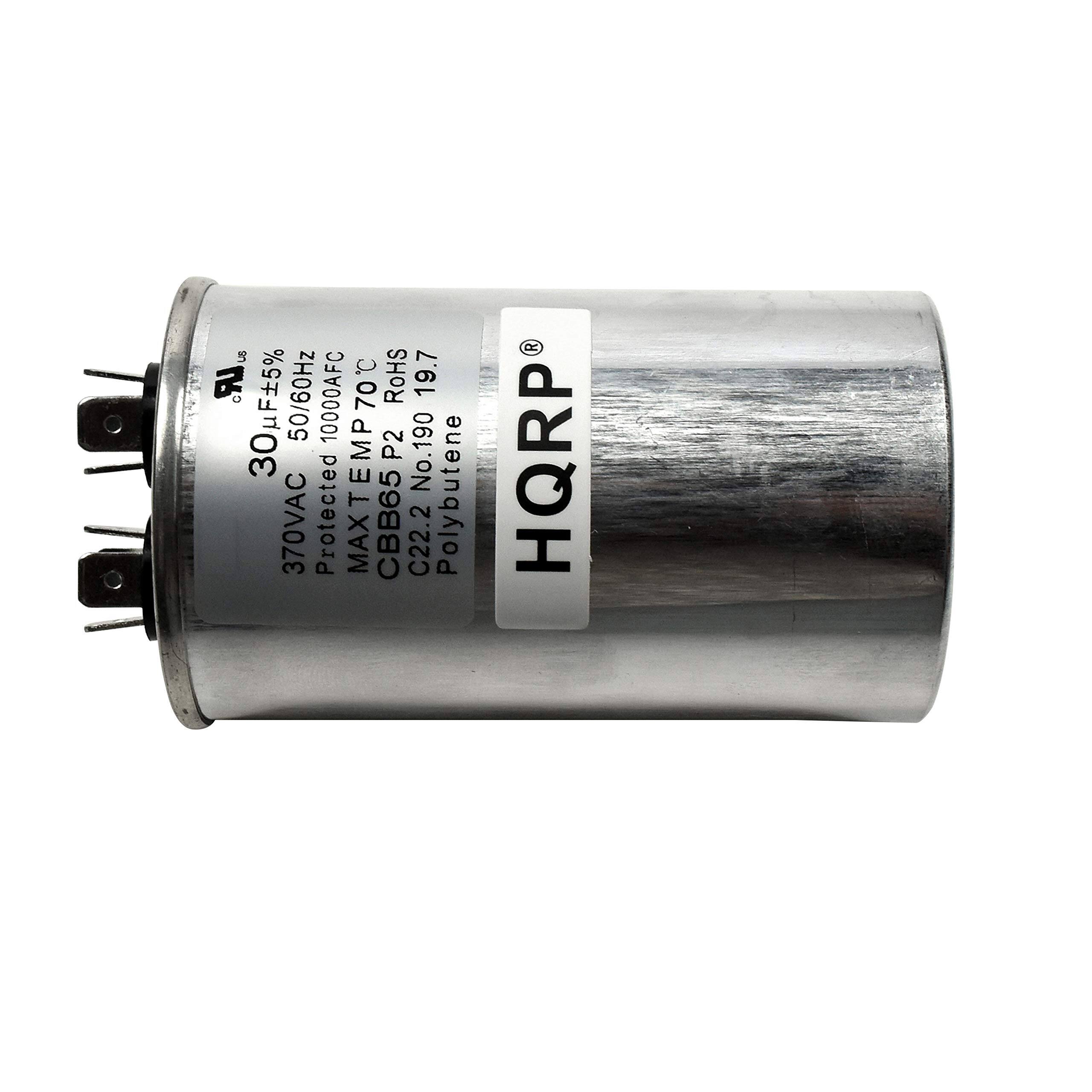 30µF ±5%  
50/60Hz  
1000VAC  
Protected  
CBB65 P2  
CE22.2  
RoHS  
Polybutene  
370VAC  
C22.2 No.190  
19.7  
HQRP  
P2  
No.190  
MP  
CBB65