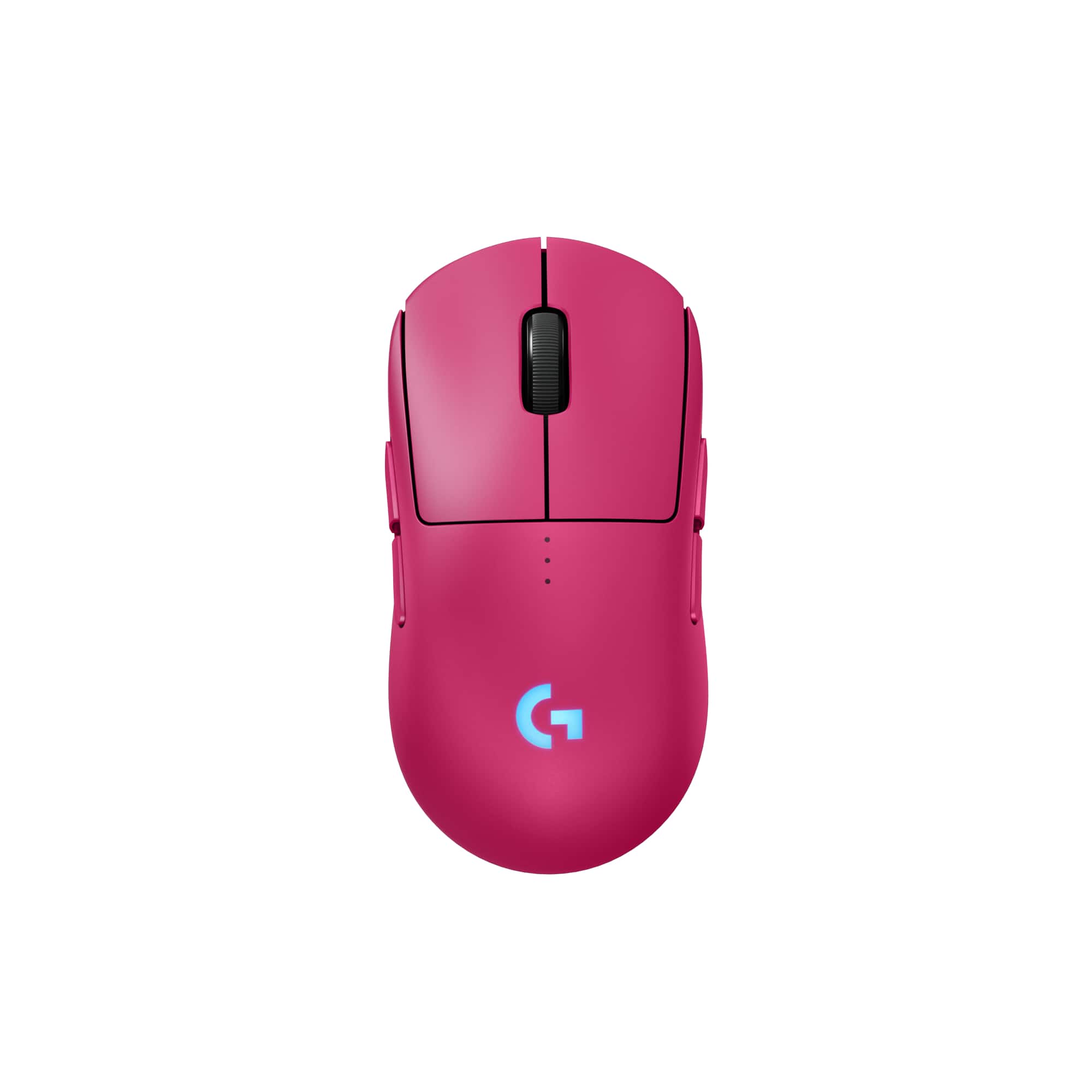 Logitech - PRO 2 LIGHTSPEED Lightweight Optical HERO 44K DPI Gaming Mouse with 4 Customizable and Switchable Magnetic Side Buttons - Wireless - Magenta - Front_Zoom