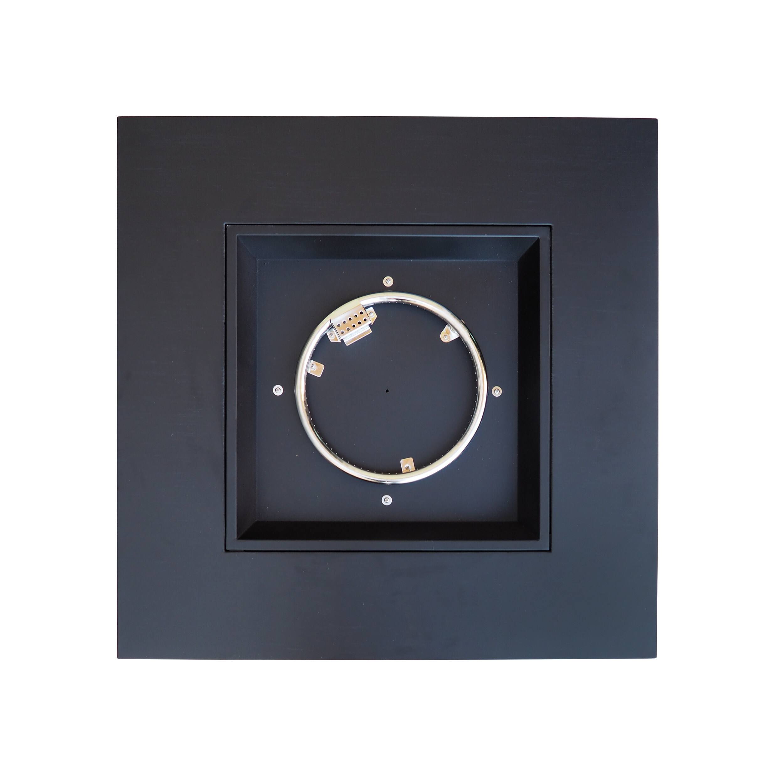 Alt View 2. Dexmalle - Dexmalle-Patio Square Iron Propane Fire Pit-Dark Grey.