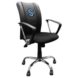DreamSeat - Seattle Kraken Primary Logo Curve Task Chair - Black