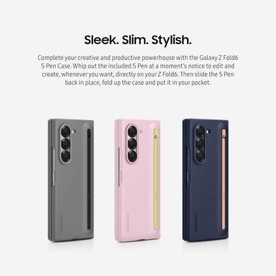 Samsung Galaxy Z Fold 6 S Pen Phone Case, Protective Cover with Samsung Galaxy Z Fold 6 S Pen Phone Case, Protective Cover with