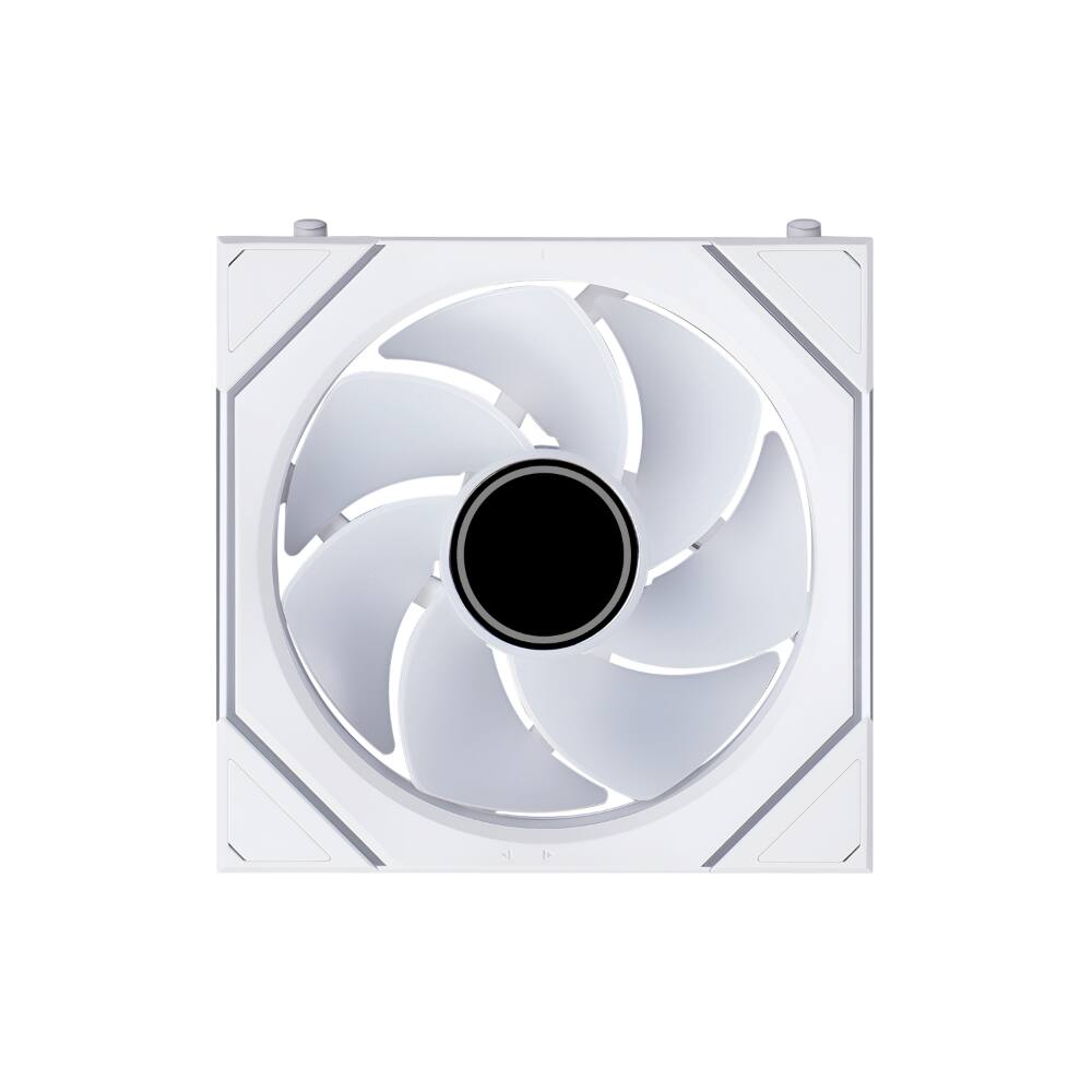 Alt View 1. Lian Li - UNI FAN SL Infinity Flex 120mm Reverse Blade ARGB Fan, 3 Pack, Controller Included (12RSLIN1F3W) - White.