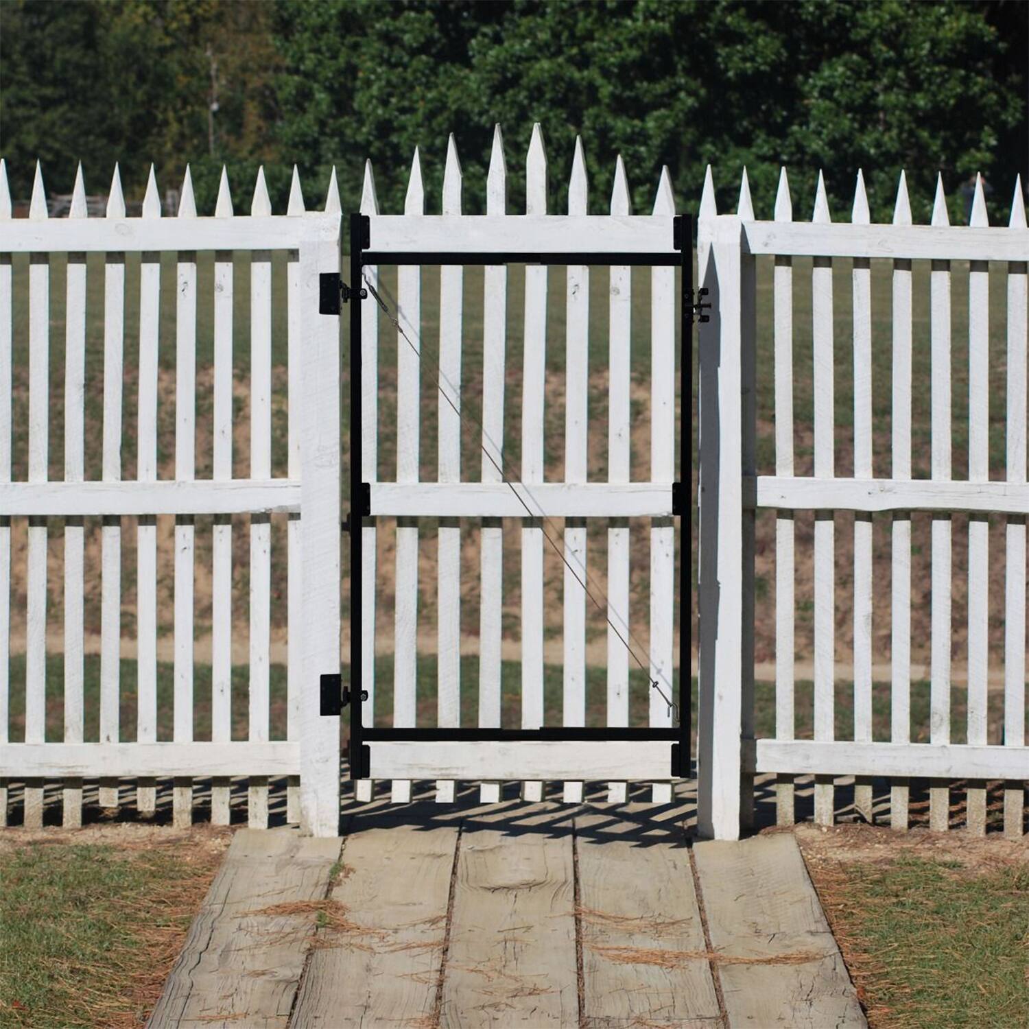 Alt View 3. Adjust-A-Gate - Adjust-A-Gate Steel Frame Gate Building Kit, 36"-60" Wide Up To 7' High (3 Pack) - Black.