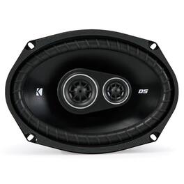 KICKER - DSC6930 DS Series 6x9" 4-Ohm 3-Way Speaker - Black