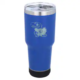 The Memory Company - Kansas Jayhawks 30oz. Stainless Steel LED Bluetooth Tumbler - Multicolor