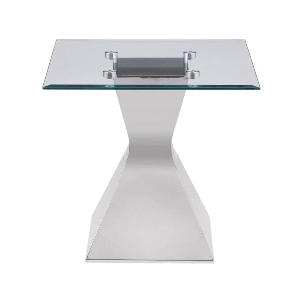 Alt View 4. Coaster Co. of America - Jenny 2-piece Rectangular Coffee and End Table Set Chrome - Silver.