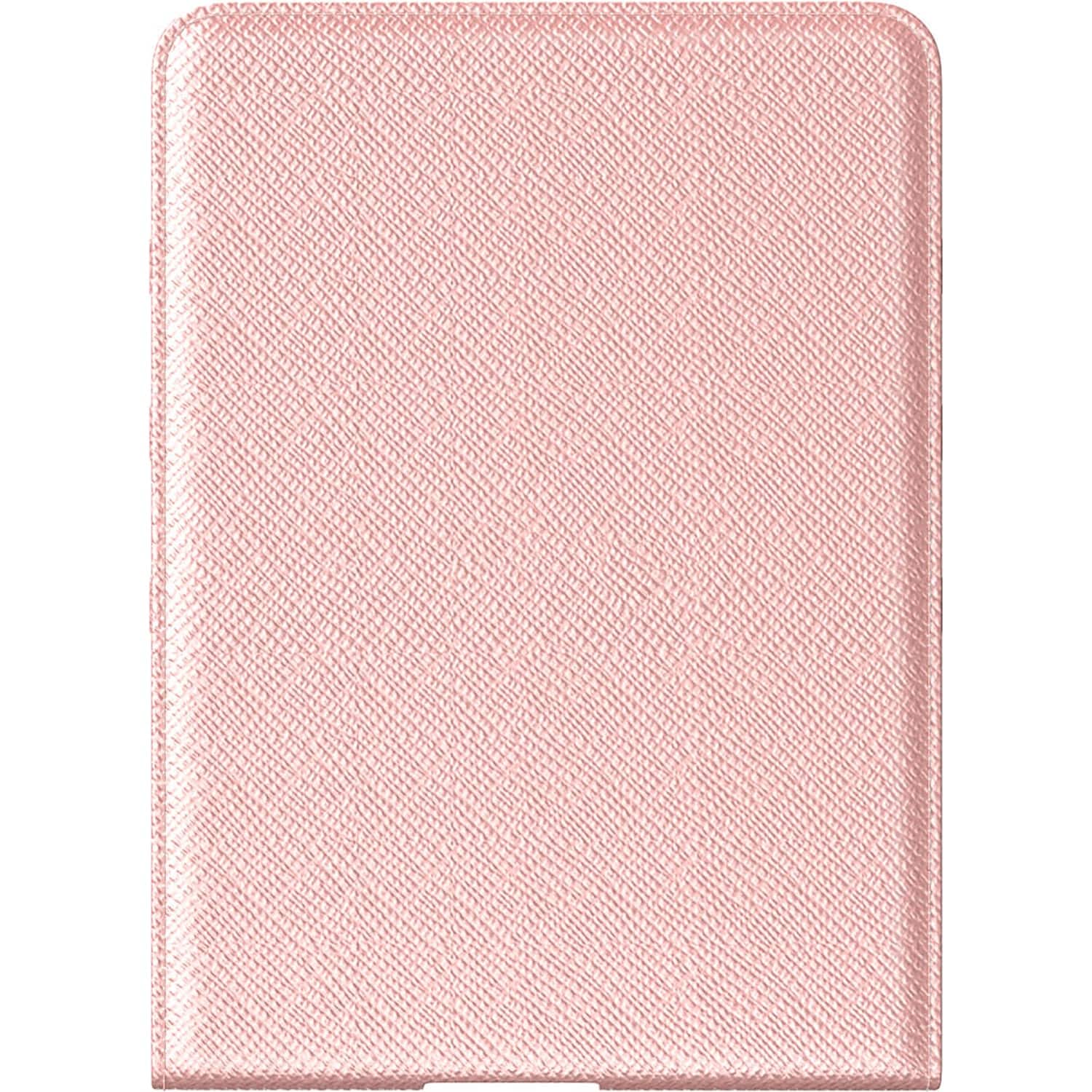 Front. SaharaCase - Indy Series Vertical Folio Case for Amazon Kindle Paperwhite (2024) and Colorsoft - Pink.