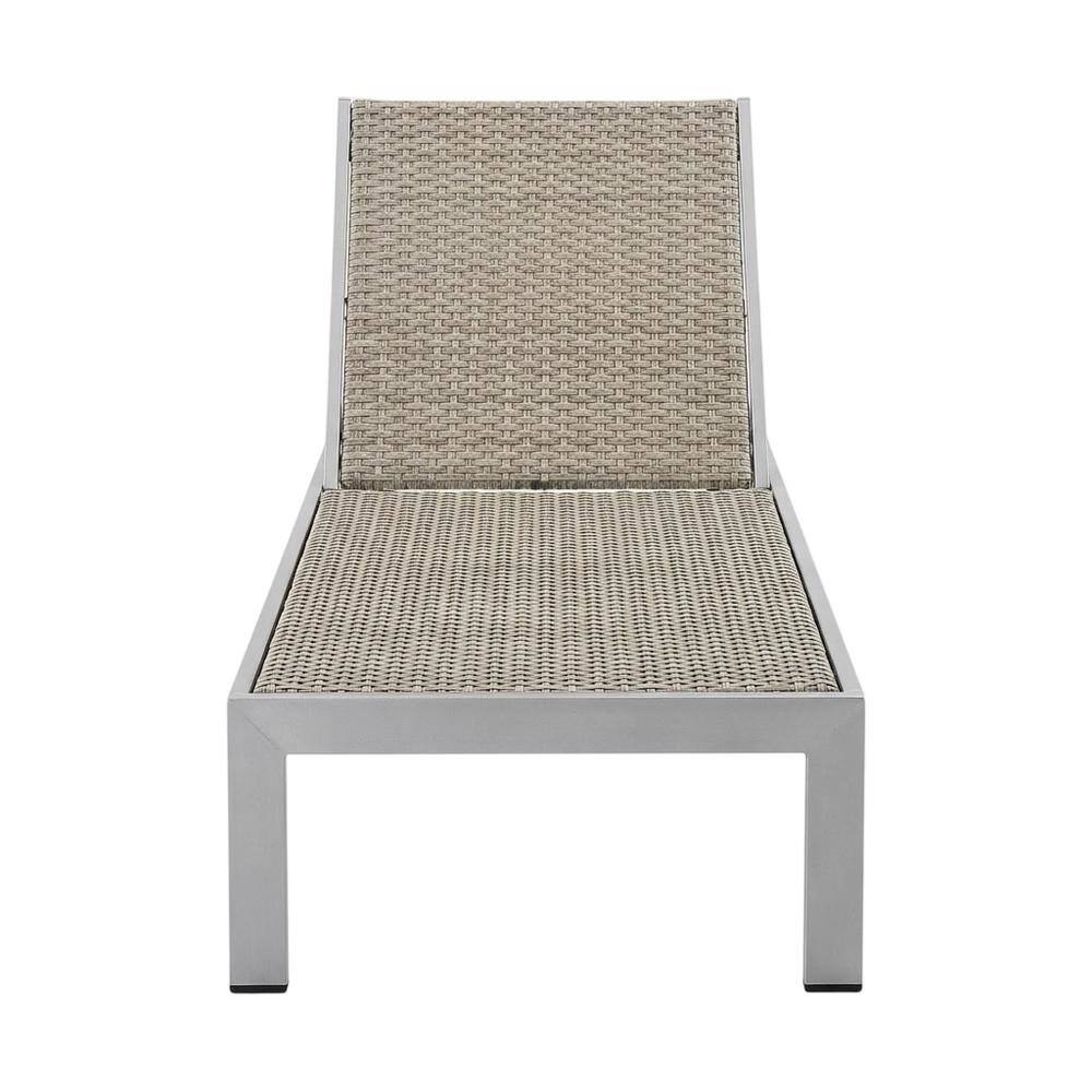 Back. Outdoor Escape - Aluminum Patio Lounge Chairs Set Of 4 With Sturdy Frame For Outdoor Spaces - Gray.