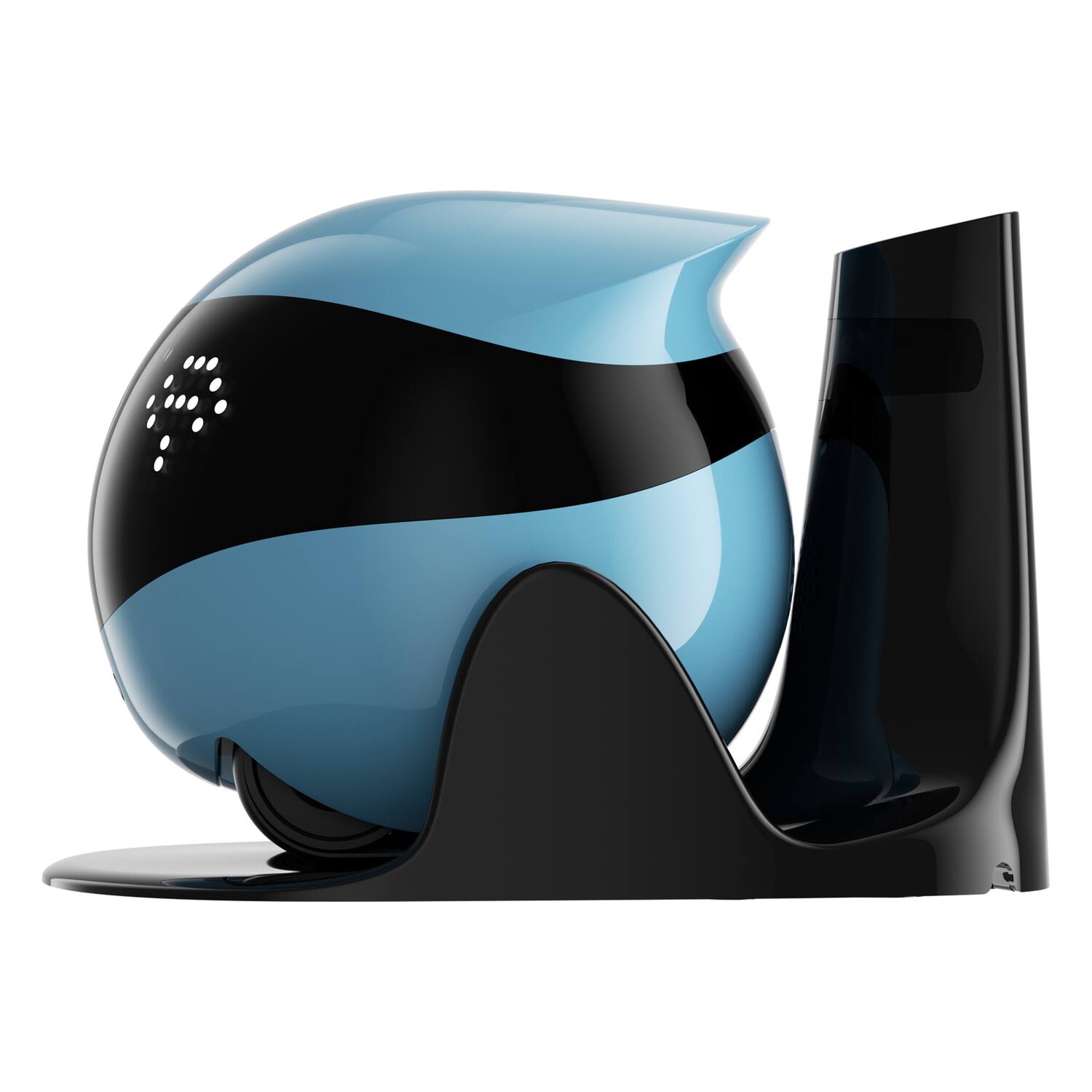 Alt View 7. Enabot - EBO Air 2 Whole-Home Mobile Robot, 2K Ultra HD Camera, Remote Monitoring and Control - Jay Blue.