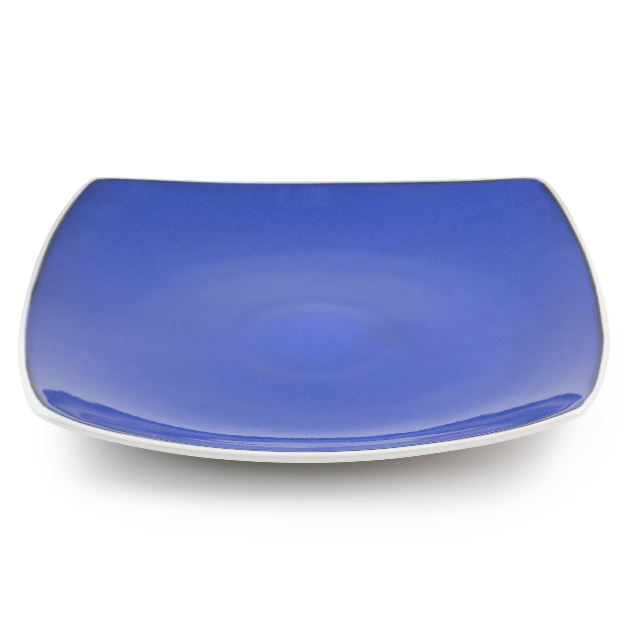Alt View 2. Gibson - Gibson Elite Soho Lounge 16 Piece Stoneware Dinnerware Set in Cobalt - Cobalt.