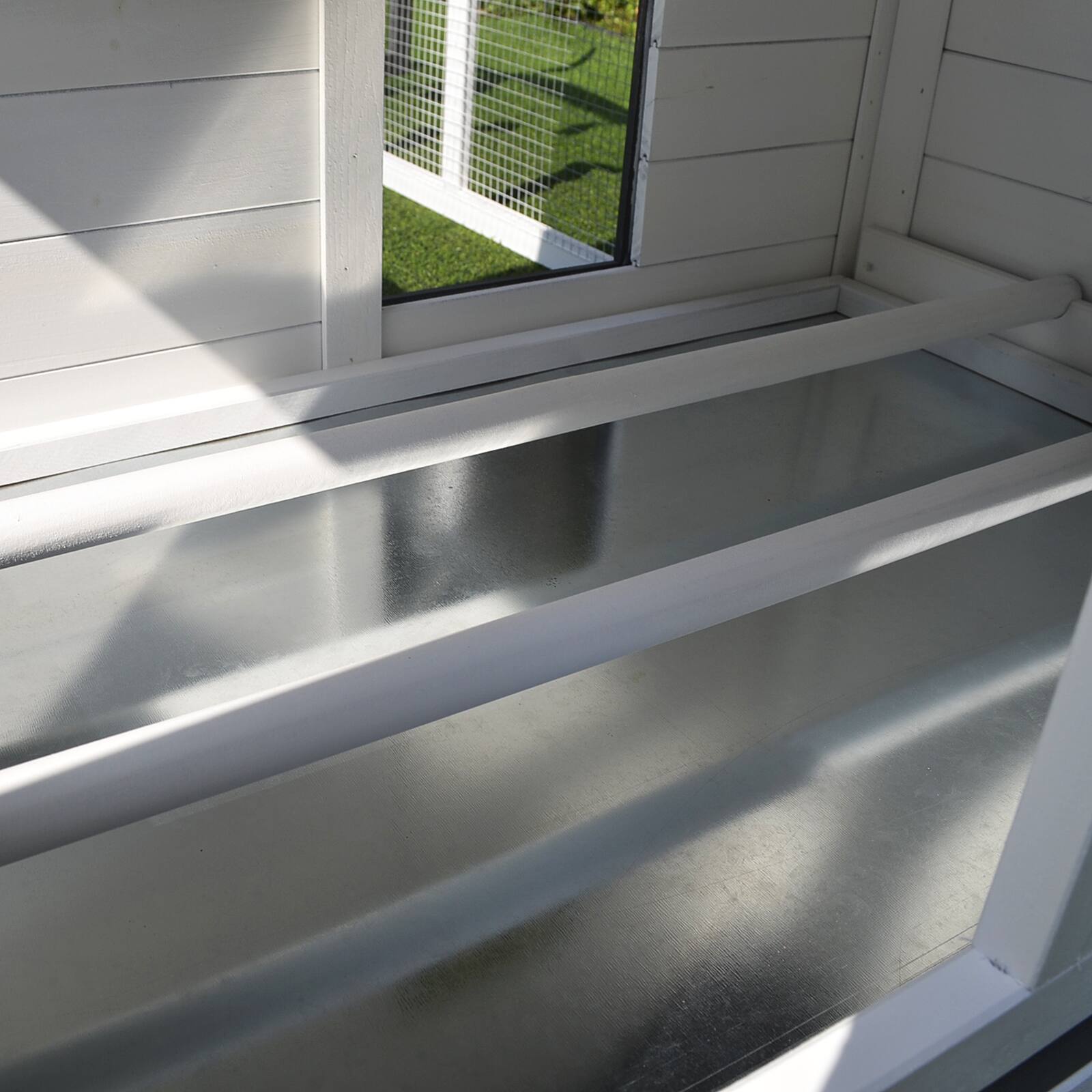 Alt View 4. Pawhut - 65" Chicken Coop Wooden with Detachable Run, Nesting Box, Removable Tray, Roosting Bars, Ramp, Backyard.