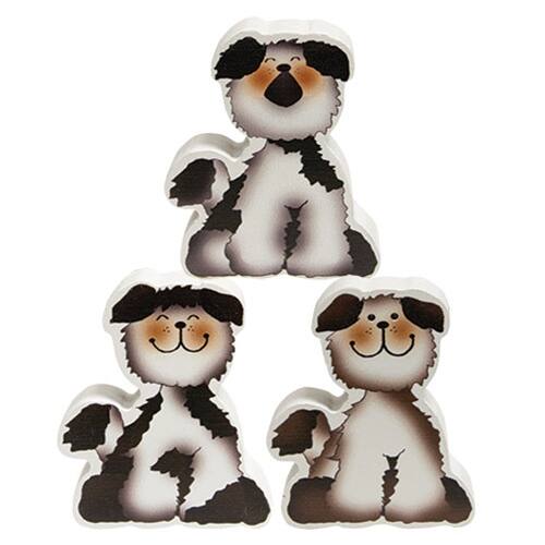 Front. BreeBe - Chunky Fluffy Puppy 3 Asstd. - Multicolor.