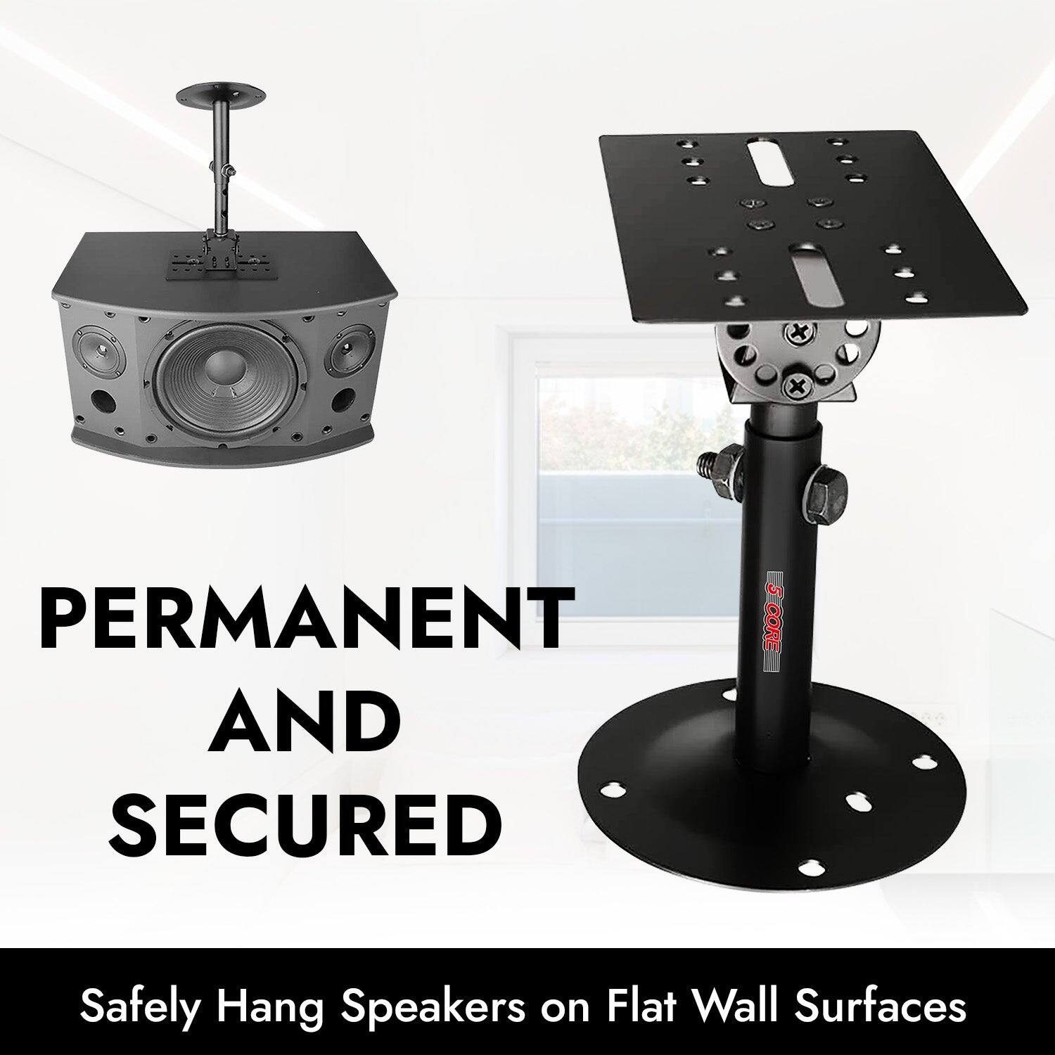 PERMANENT AND SECURED: Safely Hang Speakers on Flat Wall Surfaces