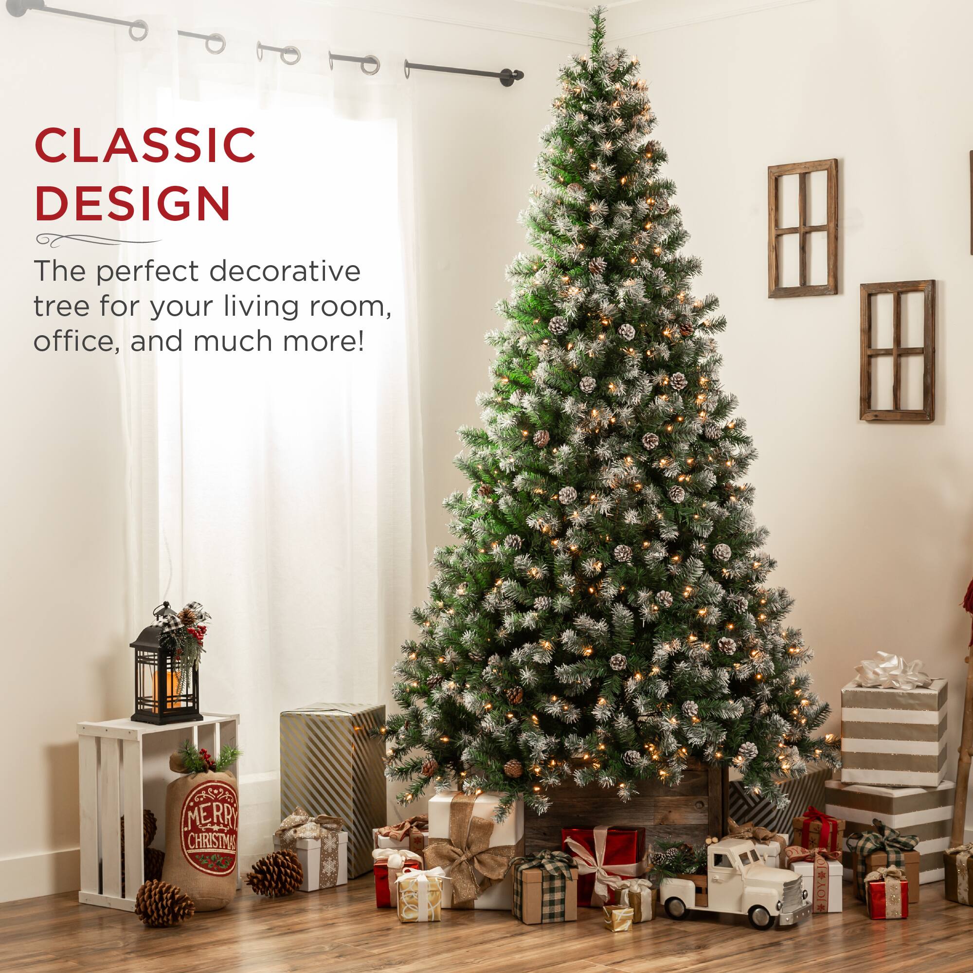 CLASSIC DESIGN  
The perfect decorative tree for your living room, office, and much more!  

MERRY CHRISTMAS