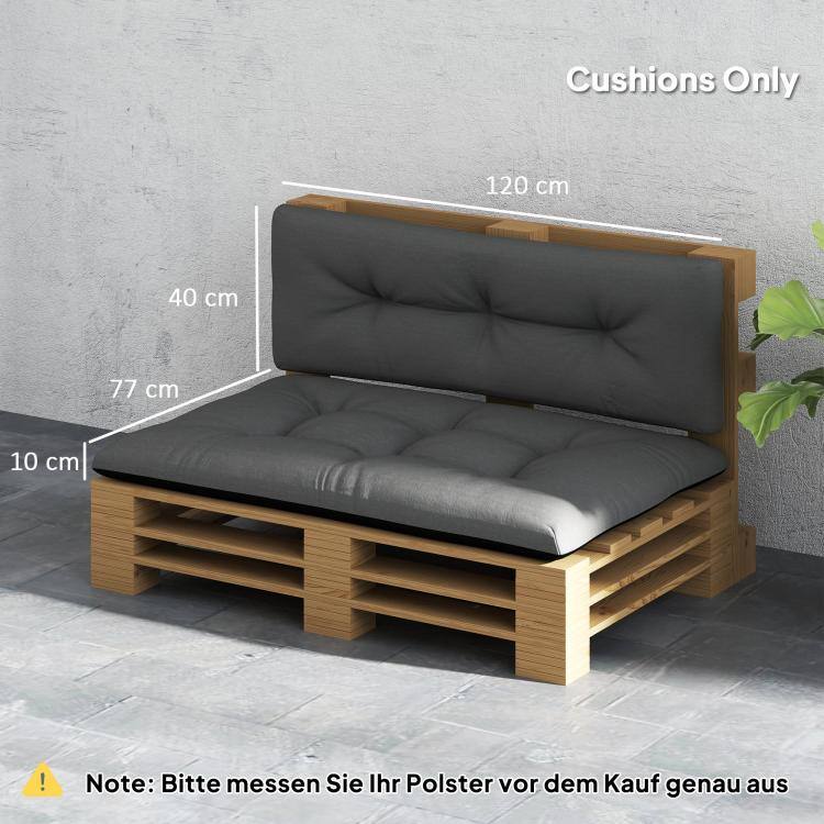 Cushions Only
120 cm
40 cm
77 cm
10 cm

Note: Bitte messen Sie Ihr Polster vor dem Kauf genau aus