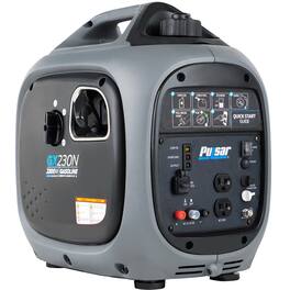 Pulsar - GX230N 2300W Portable Gas Inverter Generator Quiet Parallel Capable USB Outlet Long Runtime Home Backup