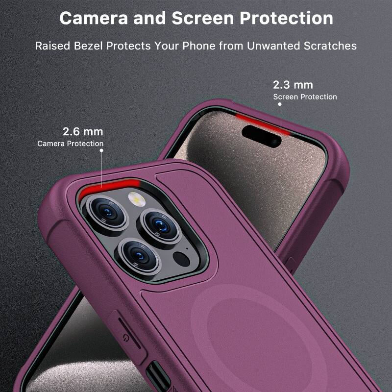 Camera and Screen Protection
Raised Bezel Protects Your Phone from Unwanted Scratches
2.3 mm Screen Protection
2.6 mm Camera Protection