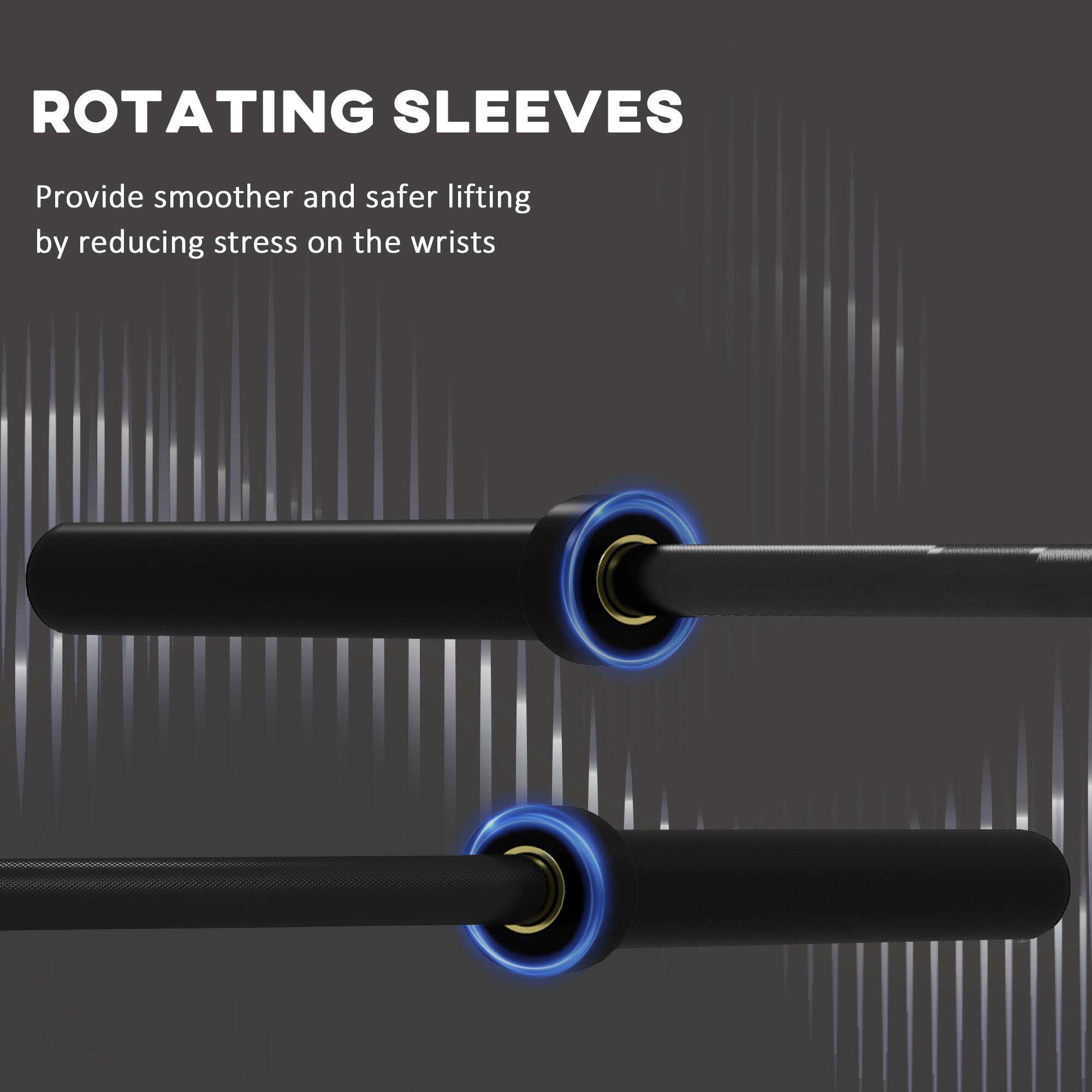 ROTATING SLEEVES  
Provide smoother and safer lifting by reducing stress on the wrists