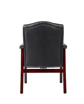 Alt View 1. Boss Office Products - CaressoftPlus Vinyl Guest Chair (B959-BK) - Black.