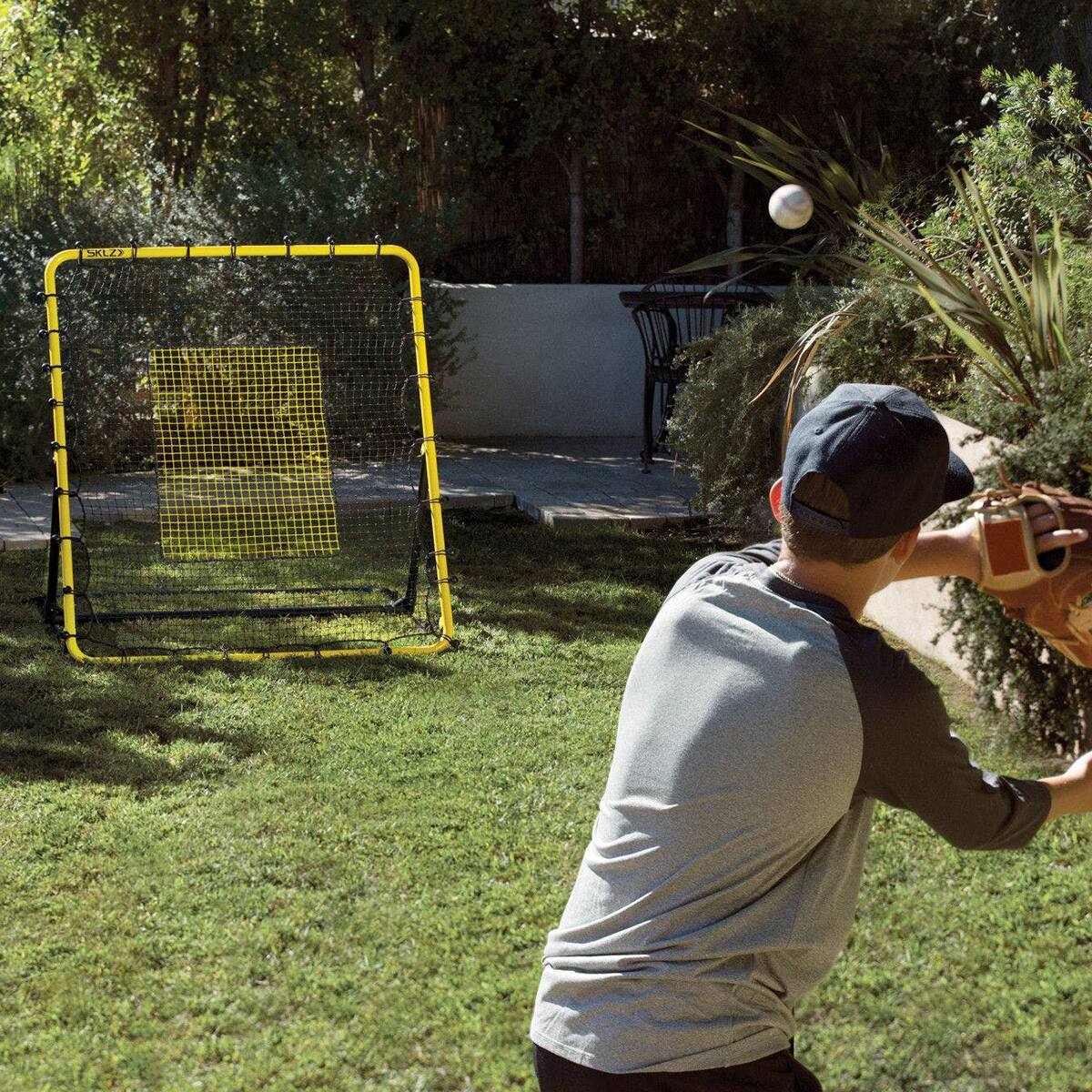 Alt View 2. SKLZ - SKLZ Baseball Fielding Trainer Net - Yellow/Black - Yellow/Black.