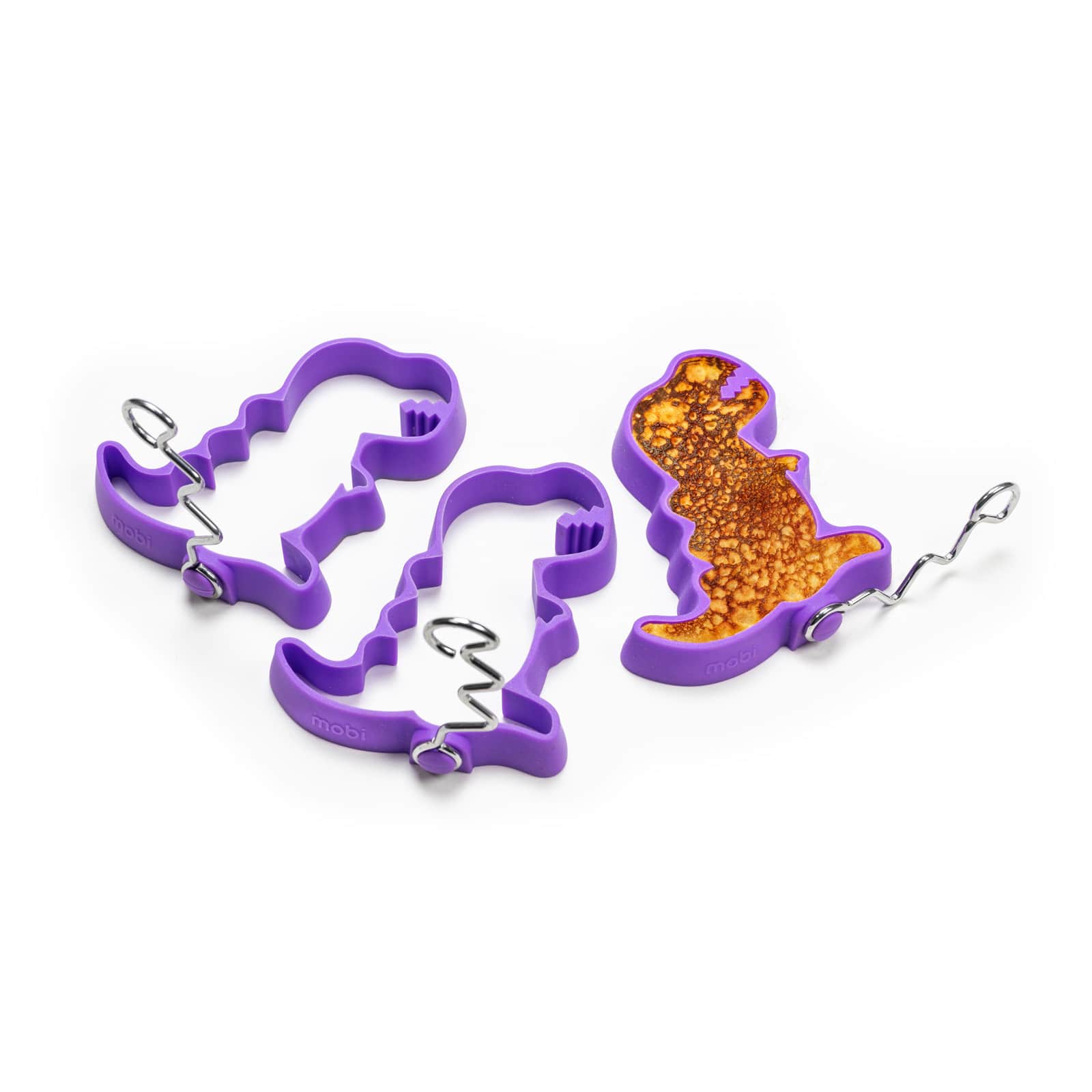 MOBI - Dino Bites Silicone Egg and Pancake Molds, Set of 3 - Purple price history on PriceWatchPro
