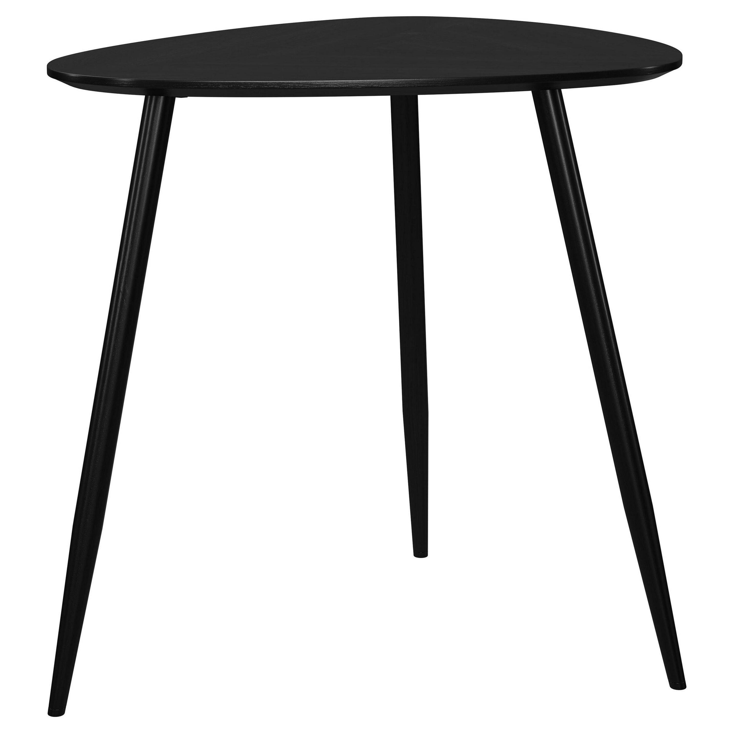 Manhattan Lane Deso Side End Table, 20 Inch Triangular Mango Wood ...