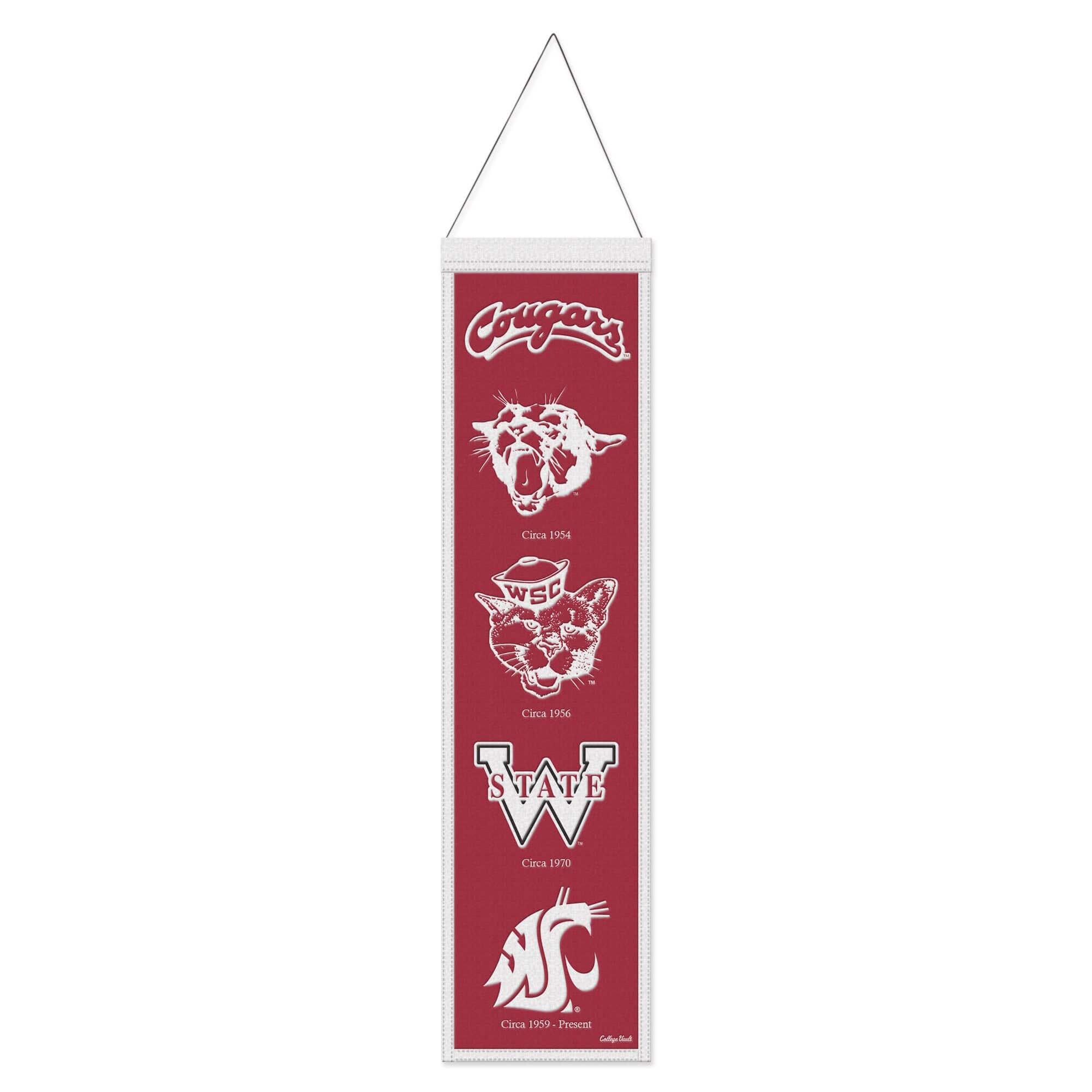 WinCraft - Washington State Cougars 8" x 32" Evolution Banner - Multicolor