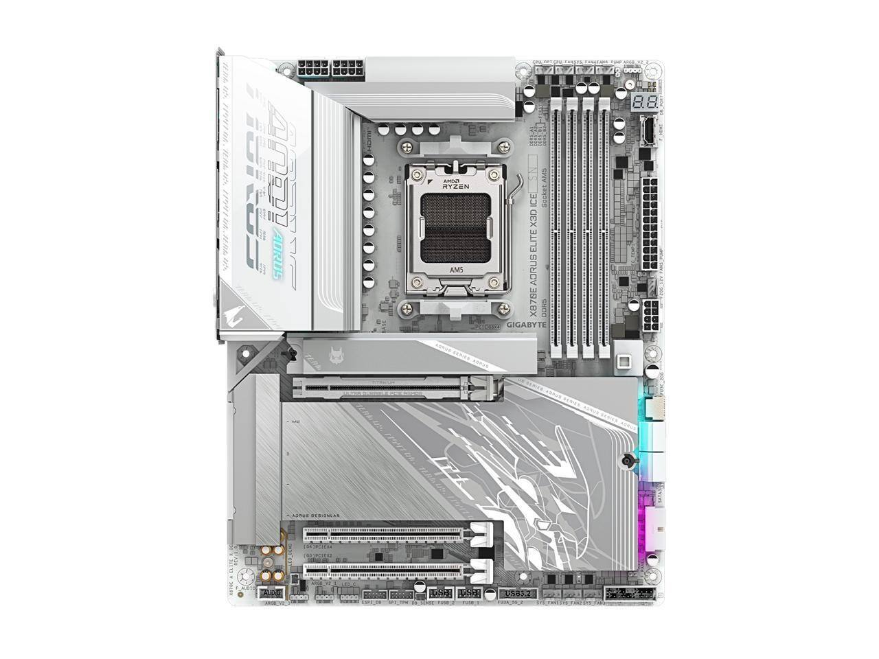 AMD Ryzen Ice Hocker X3D Elite AM5  
AMD Ryzen AM5  
GIGABYTE AORUS X87BE  
AORUS SENEE  
AORUS DESIGN LAN  
USB 3.2