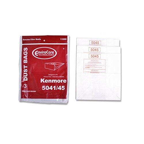 Genuine Filter Media 1155W EnviroCare Technologies Dust Bags Designed for Kenmore 3 5041/45