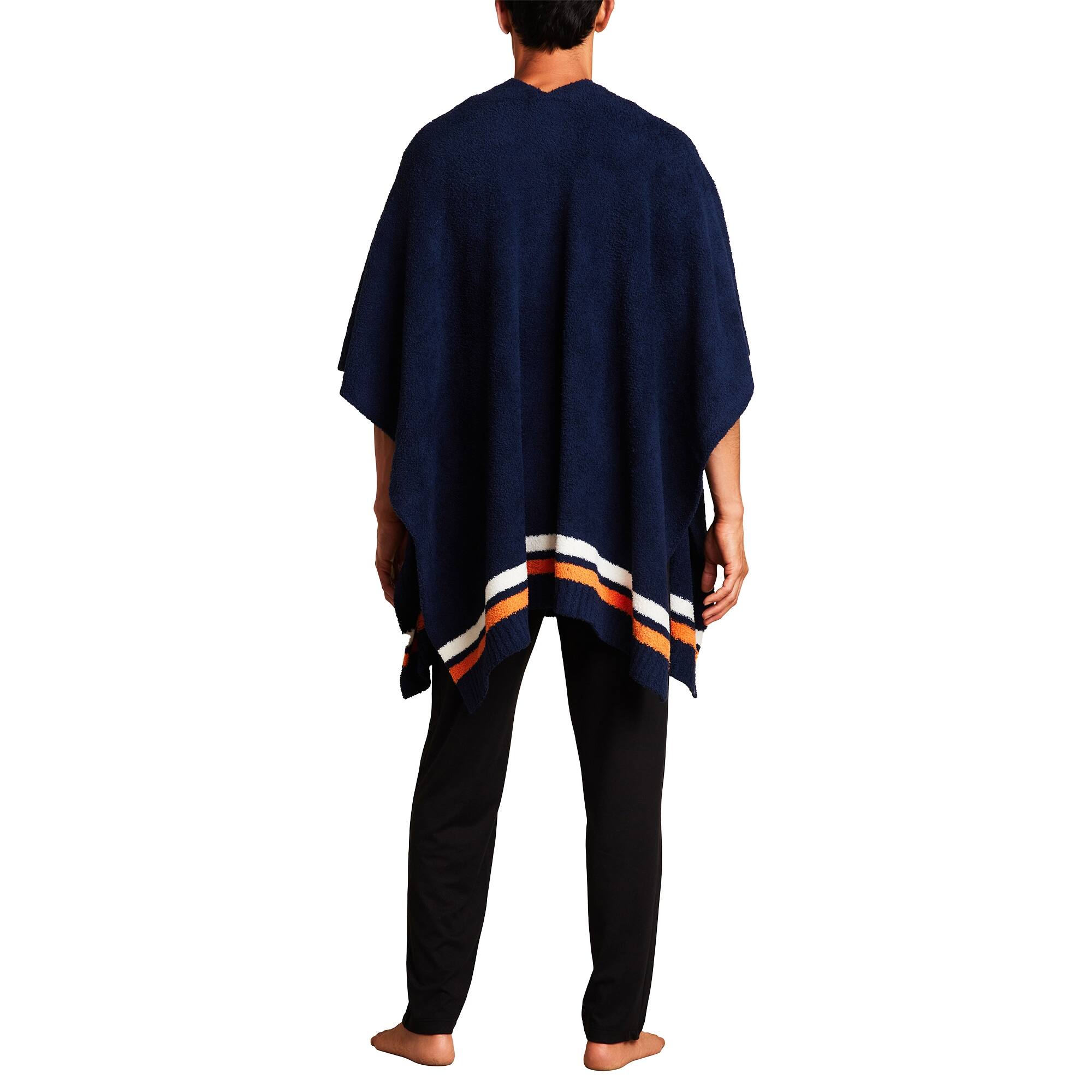 Alt View 1. Barefoot Dreams - Navy Houston Astros CozyChic 3-in-1 Poncho - Navy.