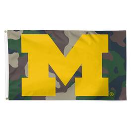 WinCraft - Michigan Wolverines 3' x 5' Single-Sided Deluxe Camo Flag - Camouflage