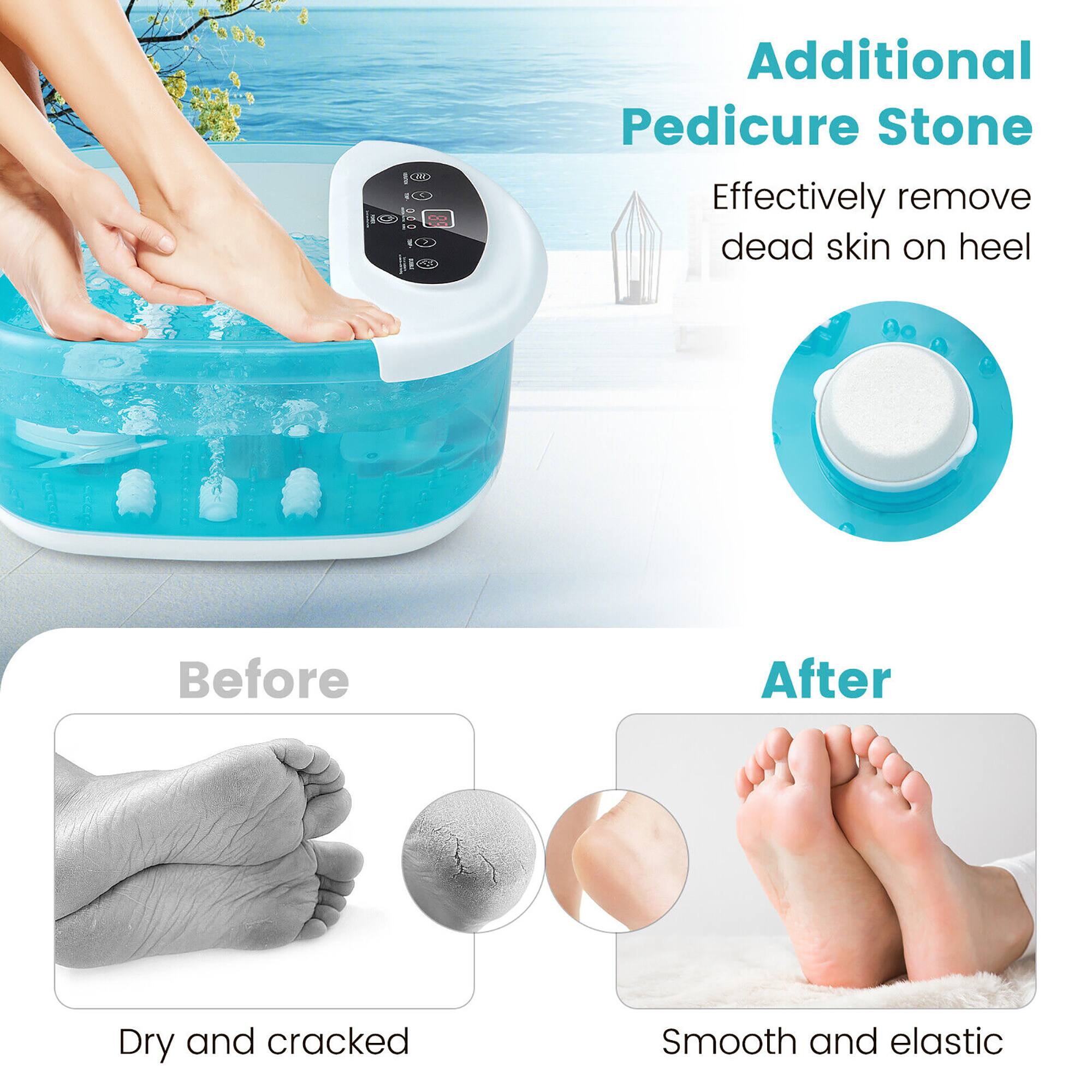 Additional Pedicure Stone  
Effectively remove dead skin on heel  

Before  
Dry and cracked  

After  
Smooth and elastic
