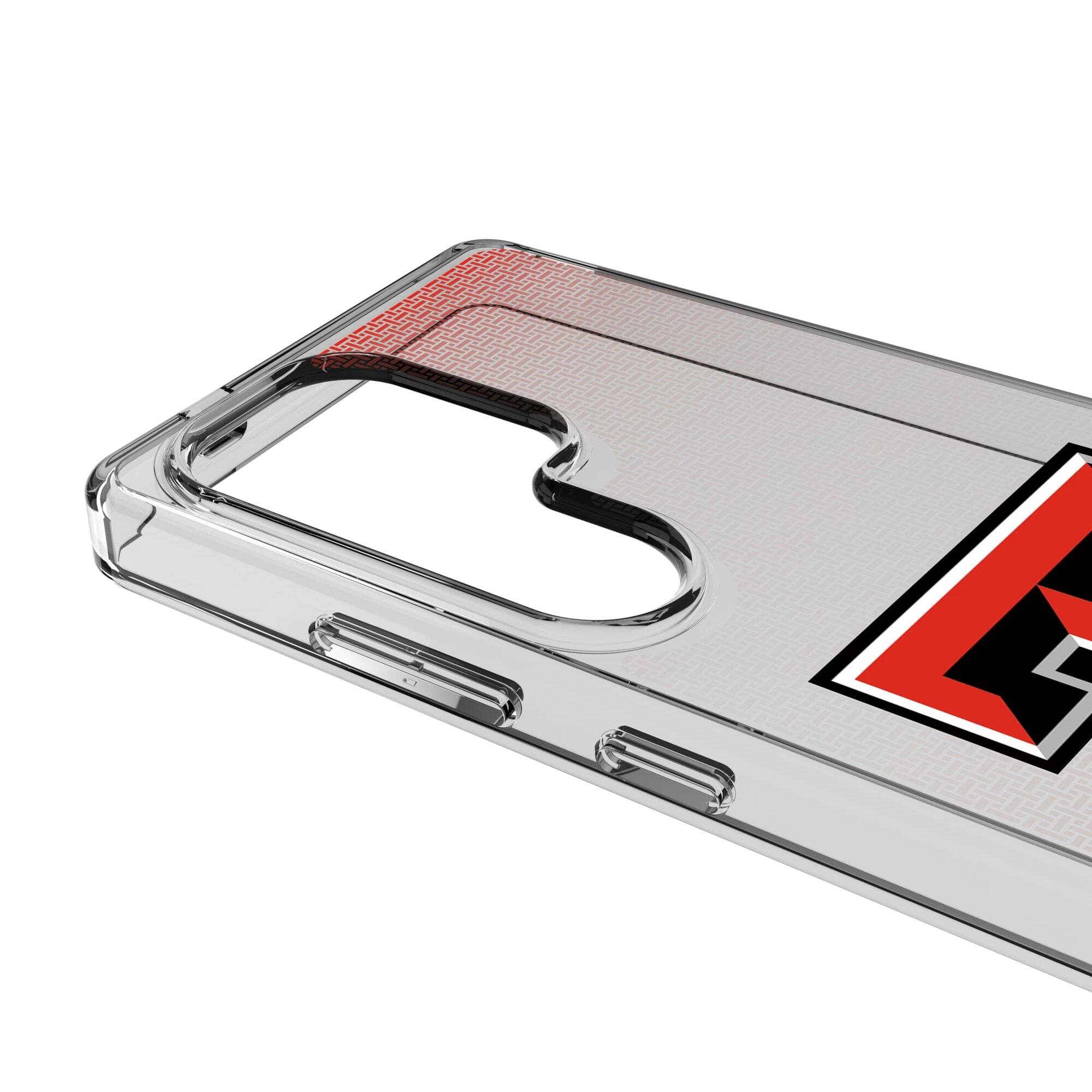 Alt View 2. Keyscaper - Texas Tech Red Raiders Linen Logo Galaxy Clear Case - S25 - Multicolor.