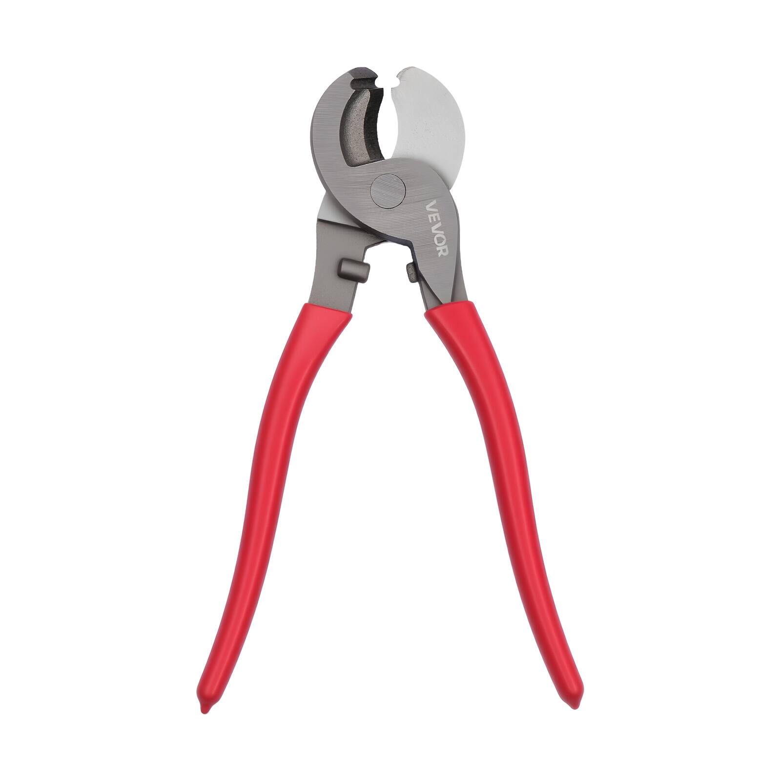 Alt View 5. VEVOR - High Leverage Cable Cutter, 9-1/4 in Compact, Forged Blades and PVC-Coated Handles, Heavy Duty Cable Cutting Pliers Tool - Black + Red (Handle Cover).
