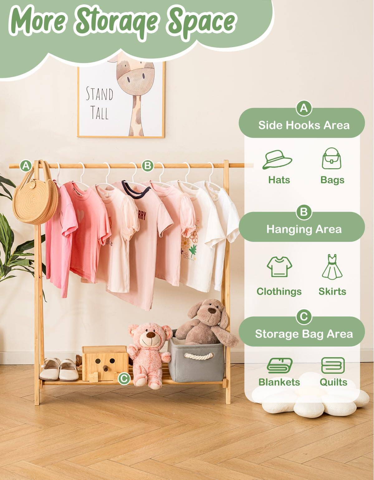 Empire DigiLabs Clothing Rack With Dress Up Dance Costume Garment For ...