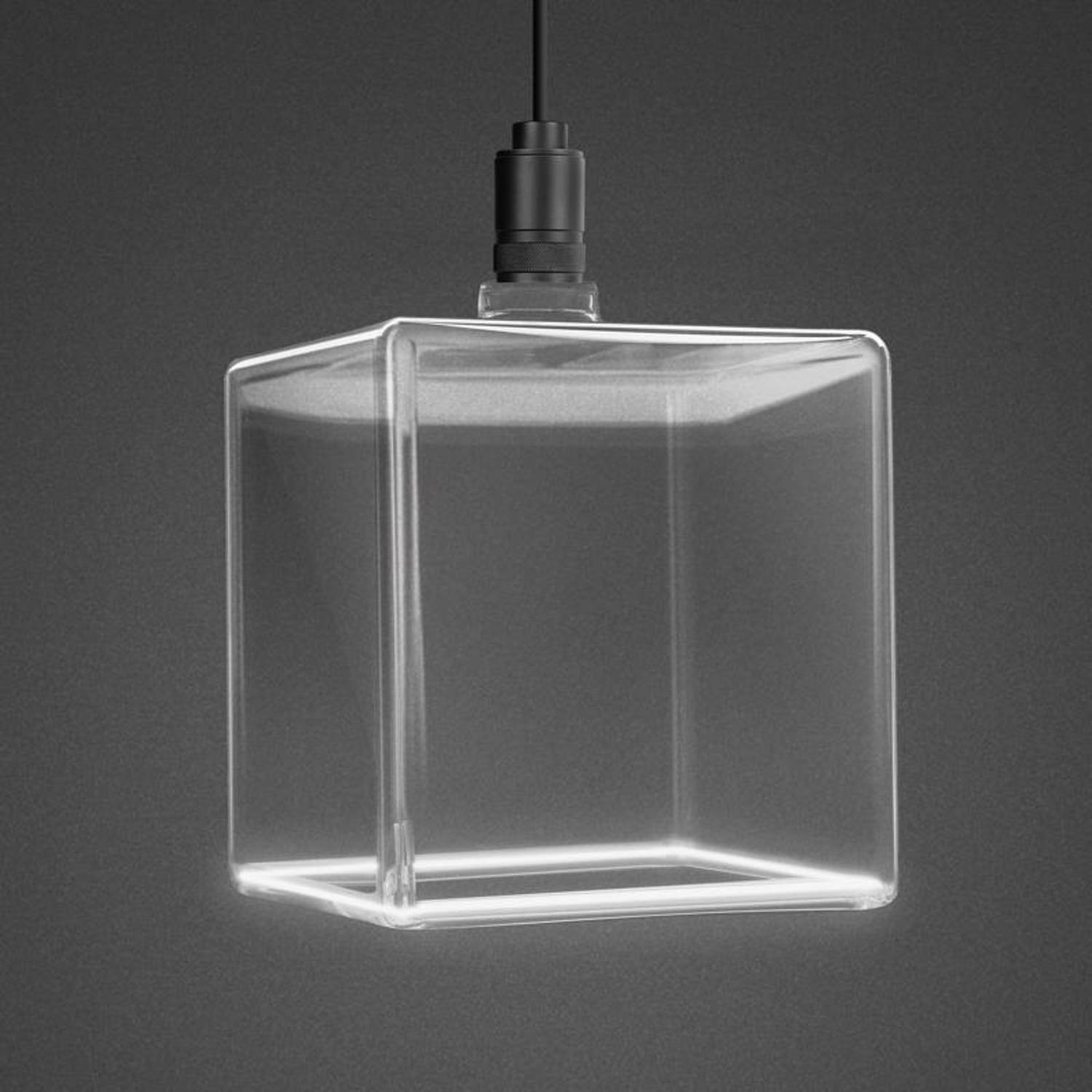 Left. FEIT ELECTRIC - Feit Square E26 (Medium) Filament LED Bulb Soft White 40 Watt Equivalence 1 pk.