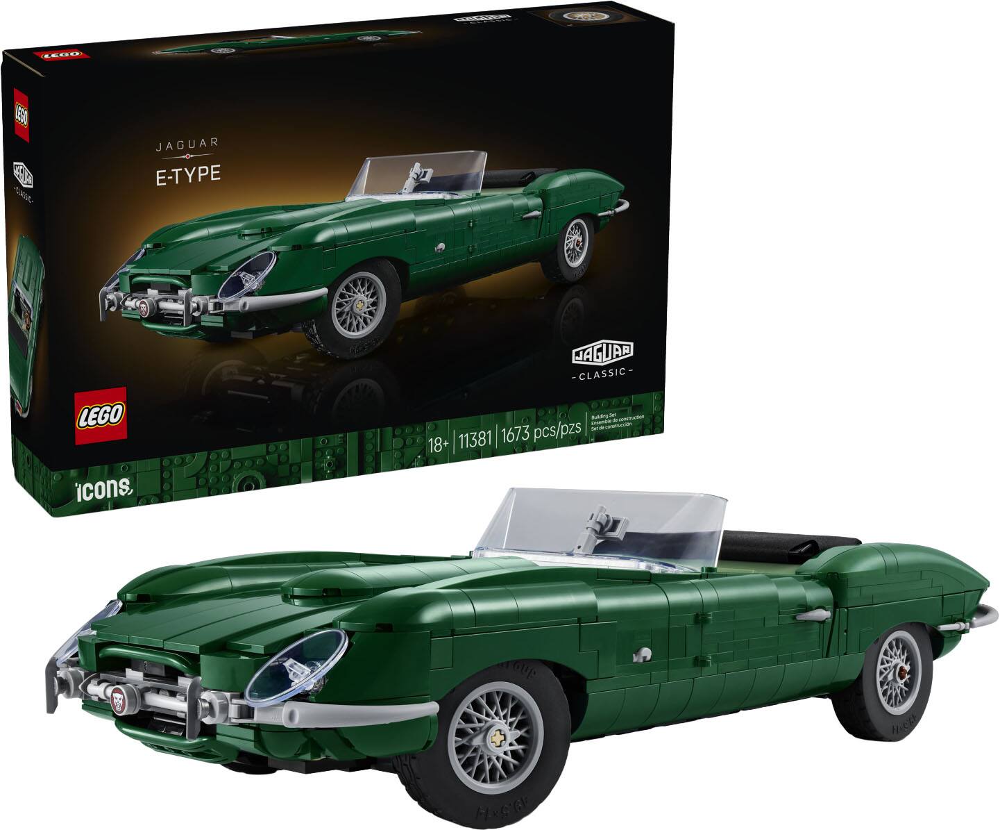 Icons Jaguar E-Type Building Set 11381