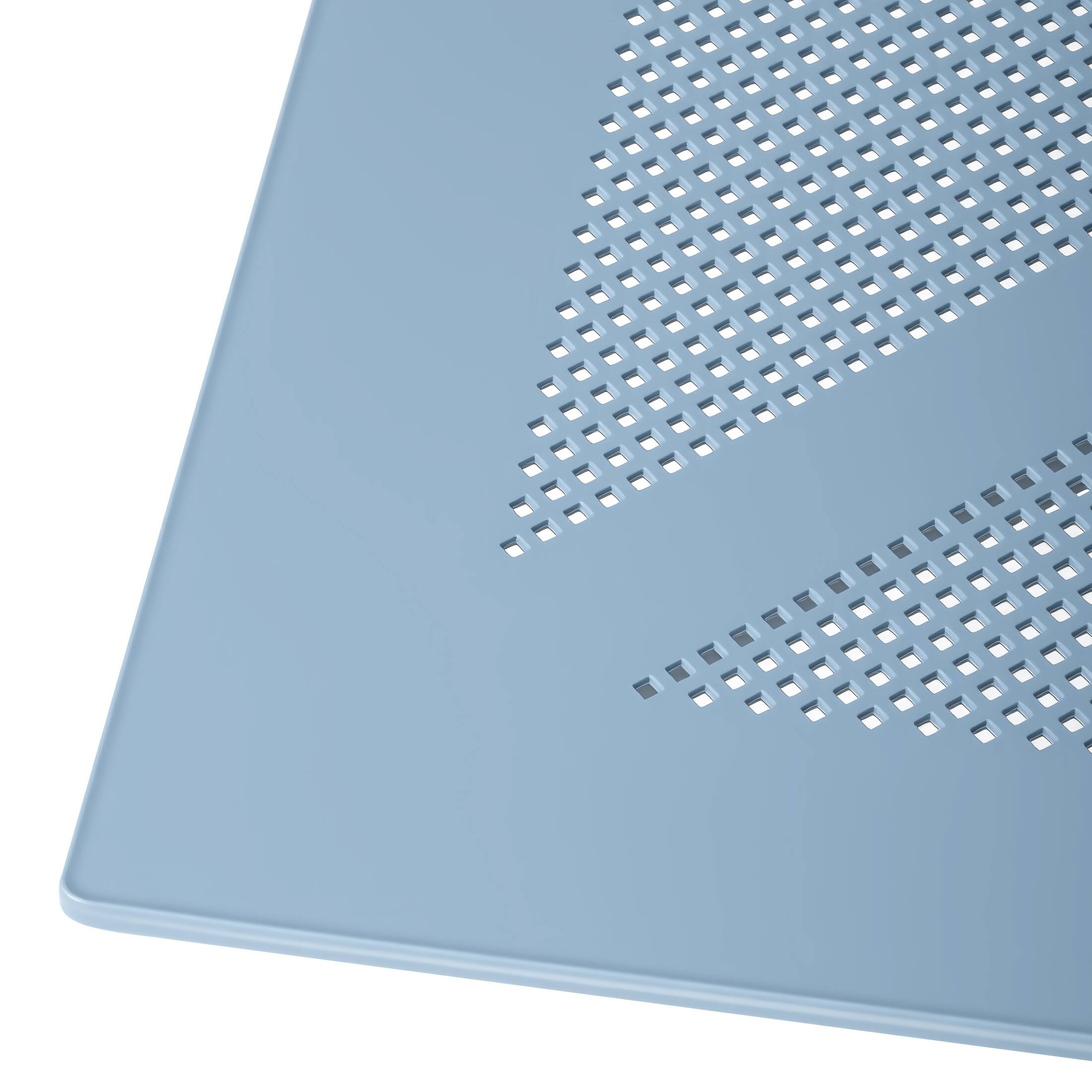 Alt View 3. WestinTrends - WestinTrends Playa 31.5" Square Plastic Outdoor Patio Dining Table for 4 - French Blue.