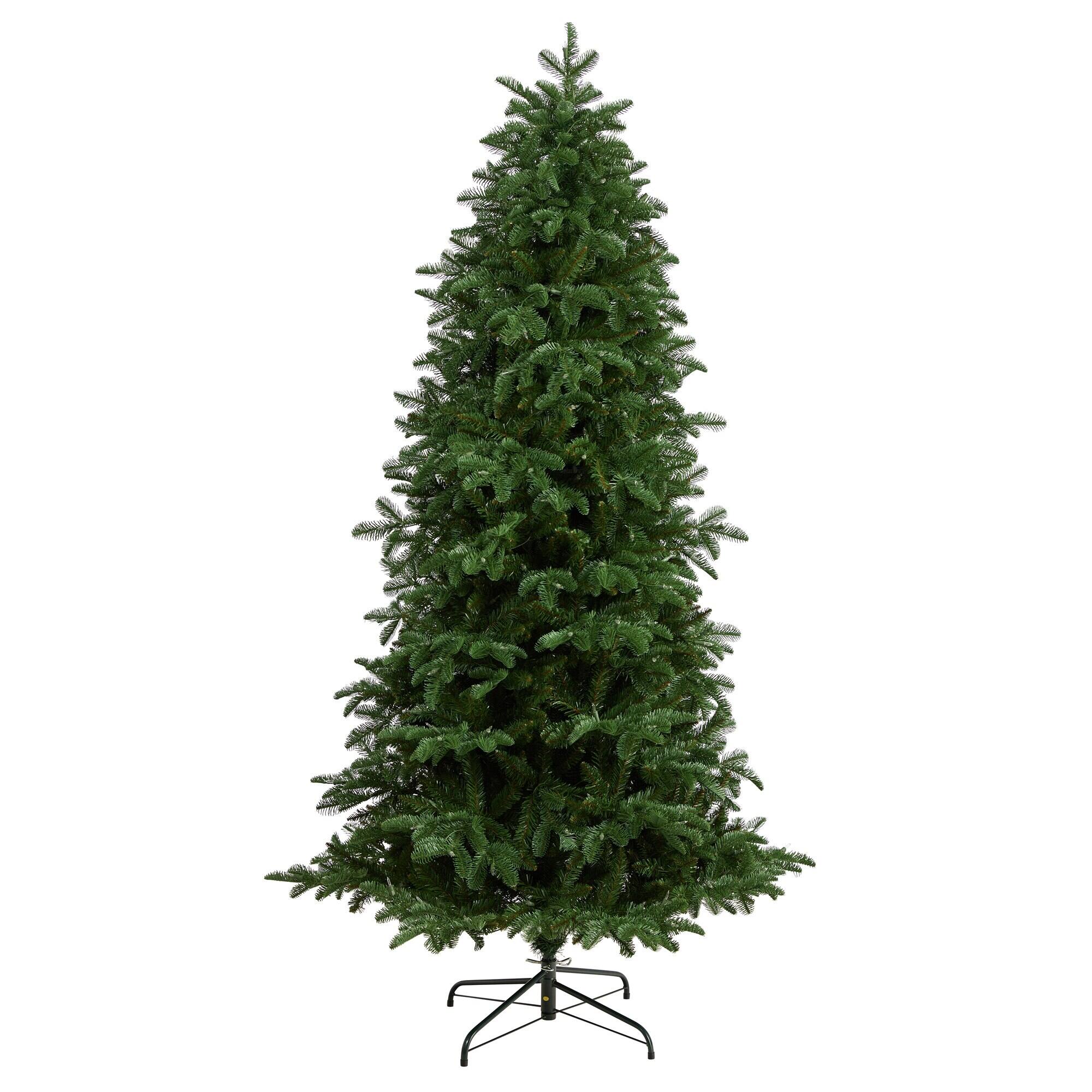 Left. BreeBe - 7’ South Carolina Fir Artificial Christmas Tree w/550 LEDs - Green.