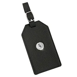 Jardine - Chicago White Sox Leather Luggage Tag - Black